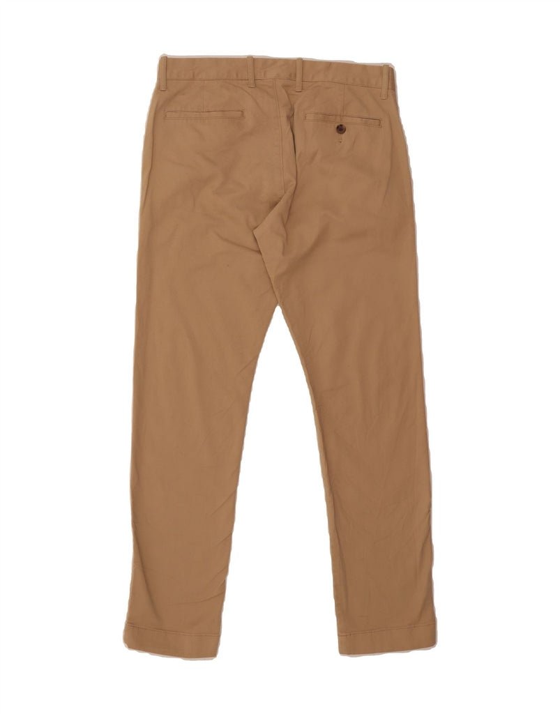 J. CREW Mens Flex Slim Chino Trousers W30 L30 Beige Cotton Vintage J. Crew and Second-Hand J. Crew from Messina Hembry 
