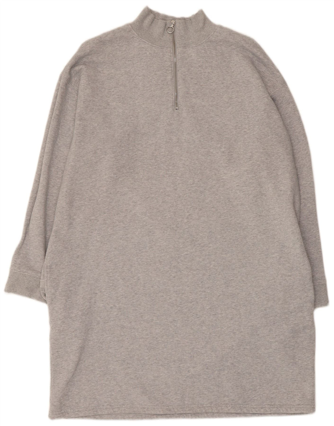 MARKS & SPENCER Womens Oversized Jumper Dress UK 16 Large Grey Flecked