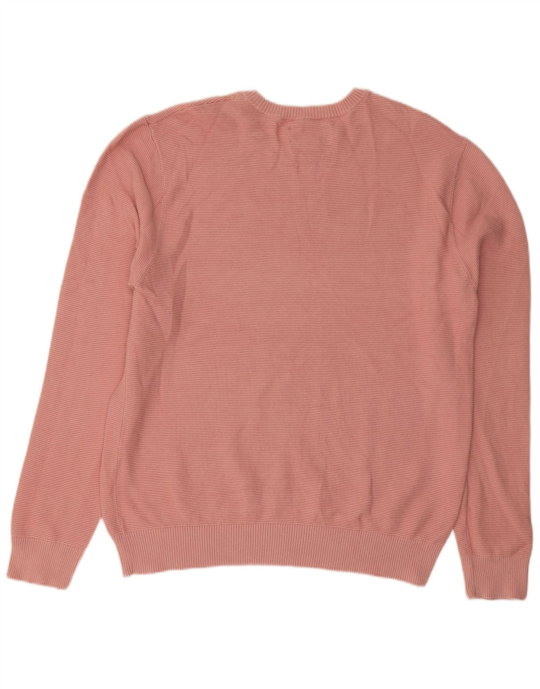 Penguin Mens Crew Neck Jumper Sweater XL Pink Cotton