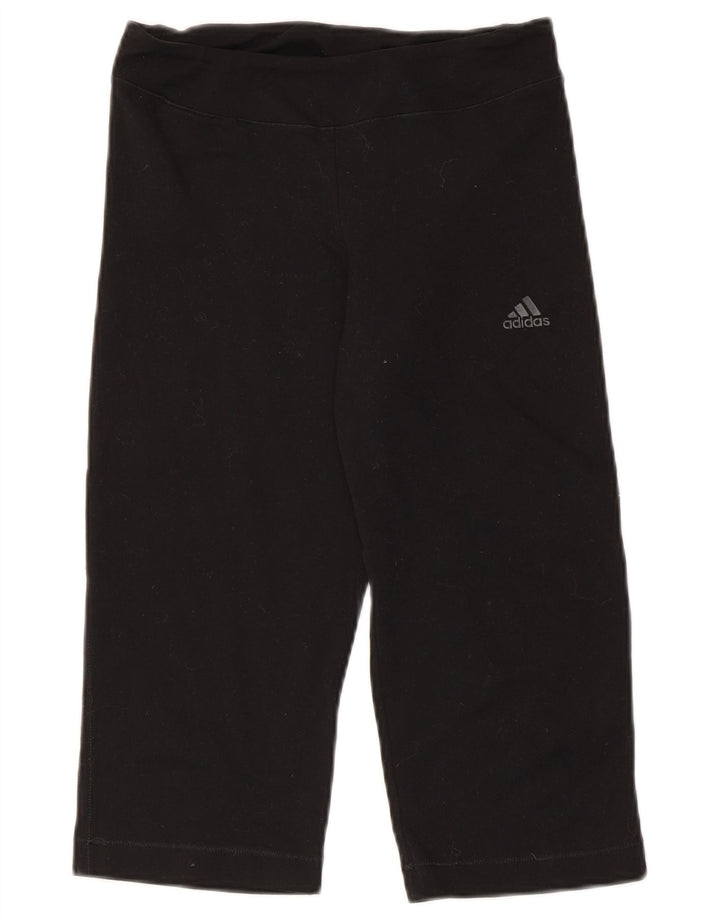 Adidas Womens Climalite Capri Tracksuit Trousers UK 12 Medium Black
