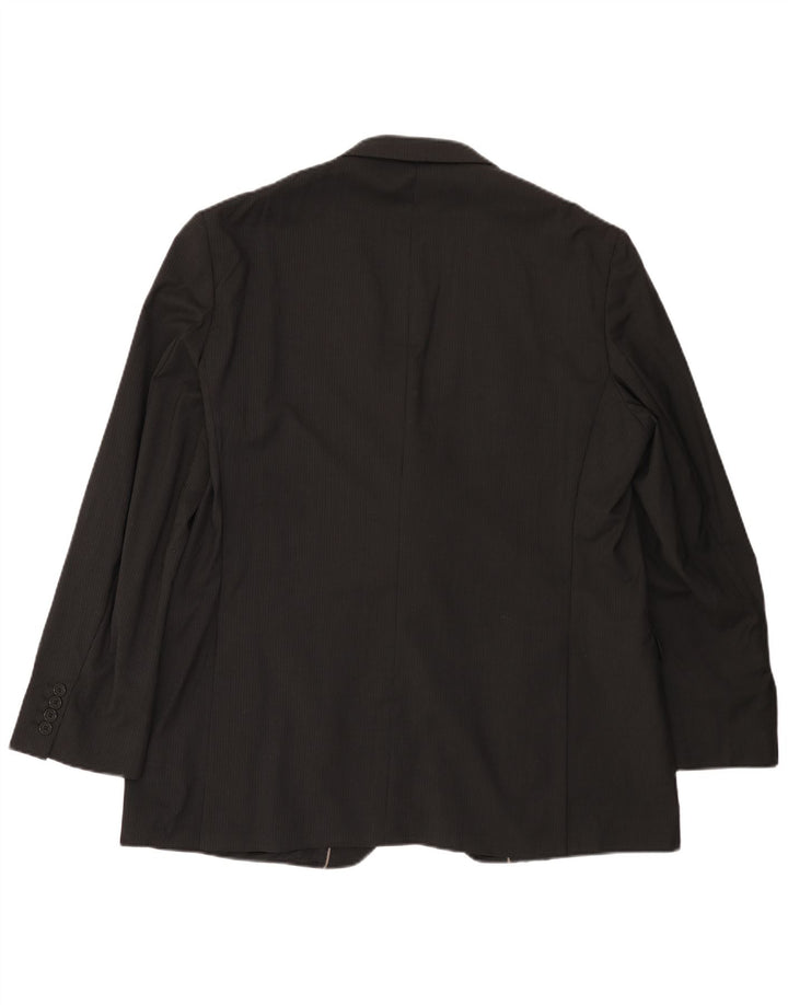 MARKS & SPENCER Mens 2 Button Blazer Jacket UK 38 Medium Black Pinstripe