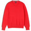 Gap Womens V-Neck Jumper Sweater Large Red Cotton