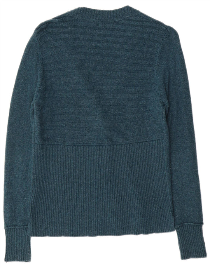 White Stuff Womens Cardigan Sweater UK 10 Small Green Nylon