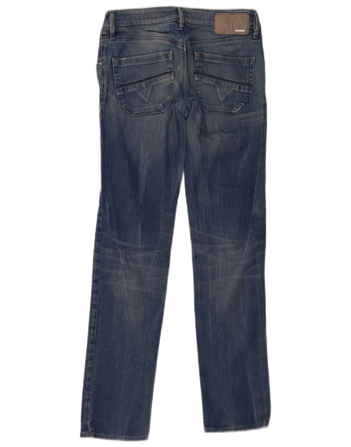 Diesel Womens Nevy Distressed Straight Jeans W26 L30 Blue Cotton