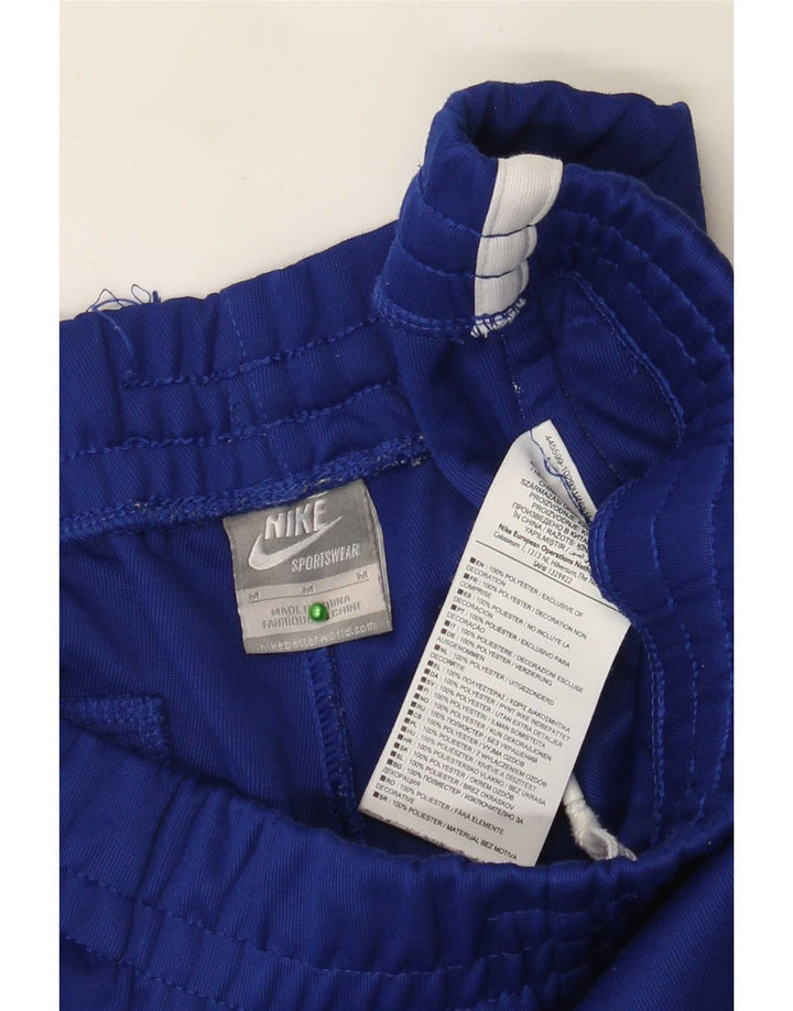 Nike Mens Tracksuit Trousers Medium  Blue Colourblock Polyester