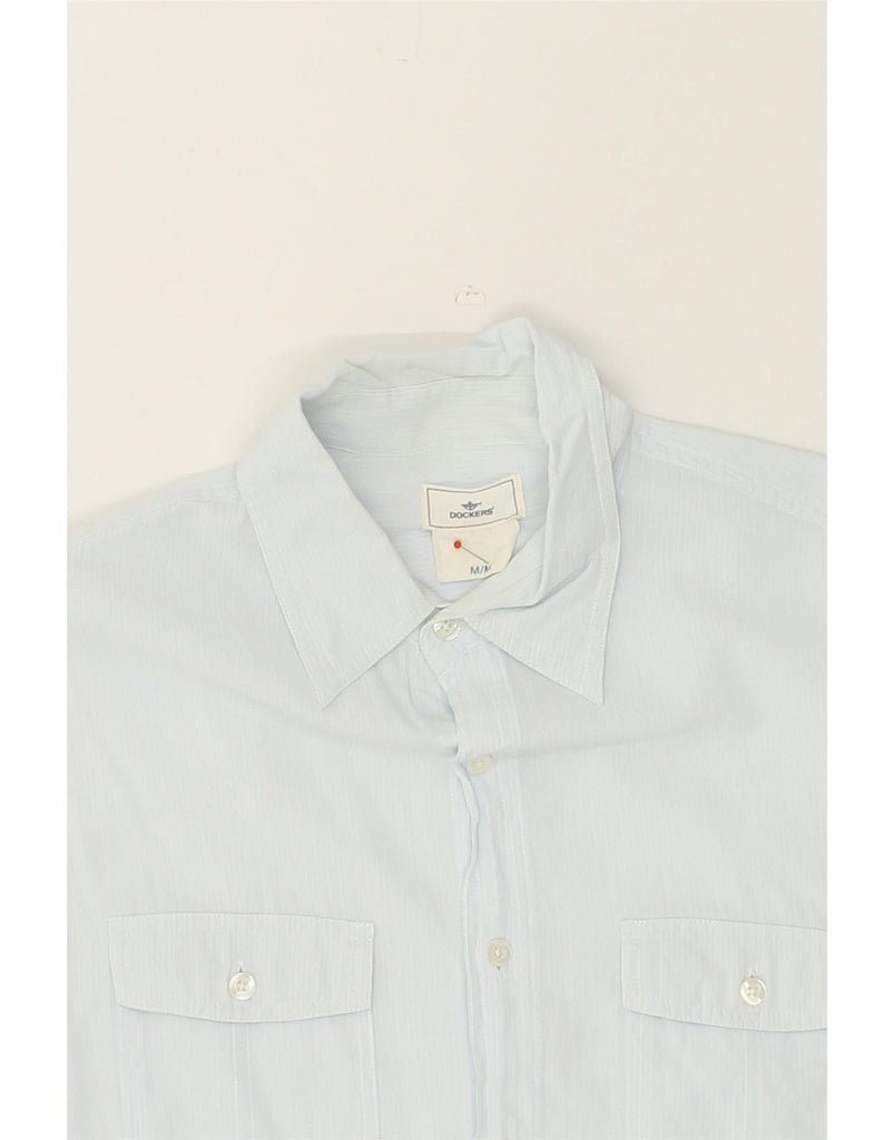 DOCKERS Mens Shirt Medium Blue Cotton | Vintage Dockers | Thrift | Second-Hand Dockers | Used Clothing | Messina Hembry 