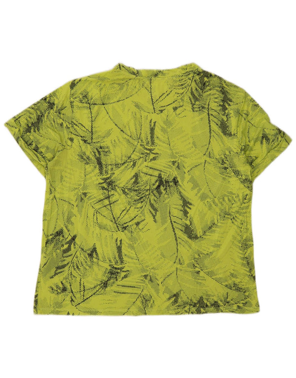 Dkny Mens Graphic T-Shirt Top Medium Green Floral