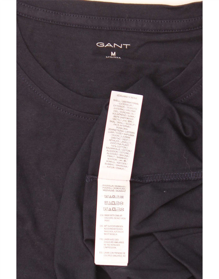 Gant Mens T-Shirt Top Medium Navy Blue Cotton