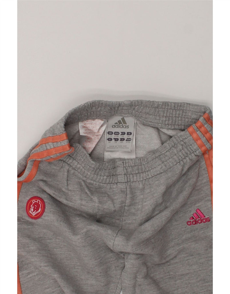 ADIDAS Girls Tracksuit Trousers Joggers 2-3 Years Grey Cotton | Vintage Adidas | Thrift | Second-Hand Adidas | Used Clothing | Messina Hembry 