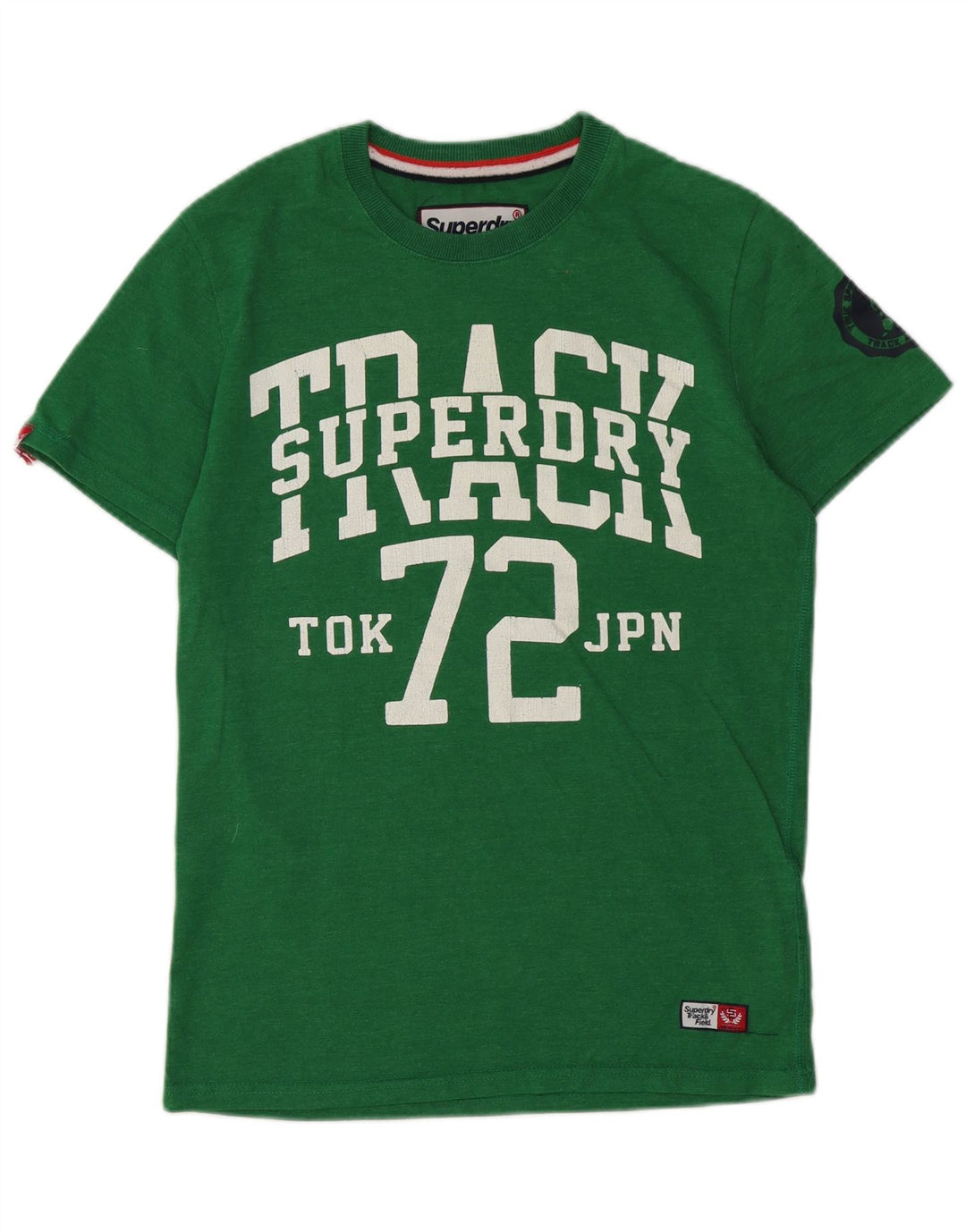 Superdry Mens Graphic T-Shirt Top Medium Green Cotton