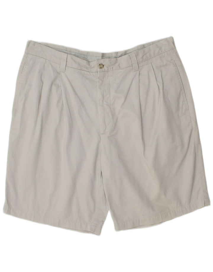 DOCKERS Mens Pegged Chino Shorts W38 XL Grey Cotton
