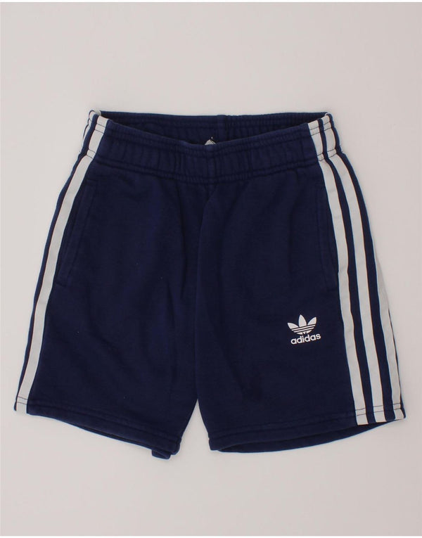 Adidas Boys Sport Shorts 7-8 Years  Navy Blue Cotton