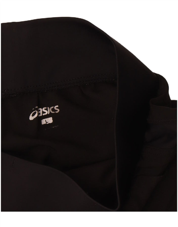 Asics Womens Sport Shorts UK 14 Large Black Polyester