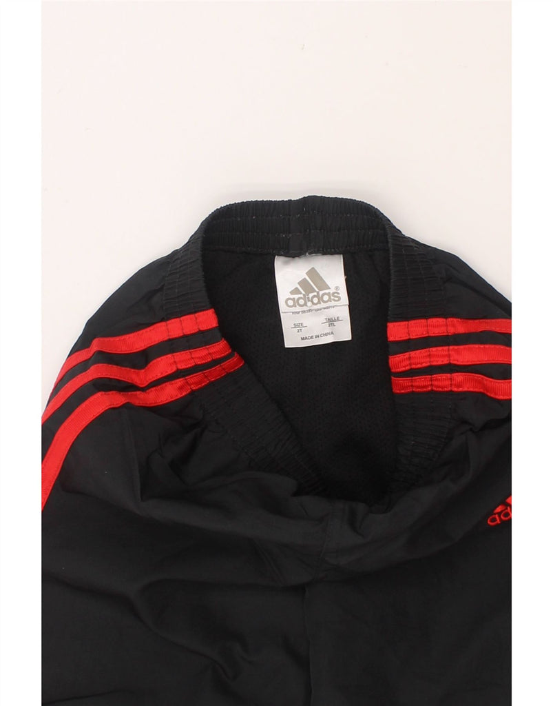 ADIDAS Baby Boys Tracksuit Trousers 18-24 Months  Black Polyester Vintage Adidas and Second-Hand Adidas from Messina Hembry 
