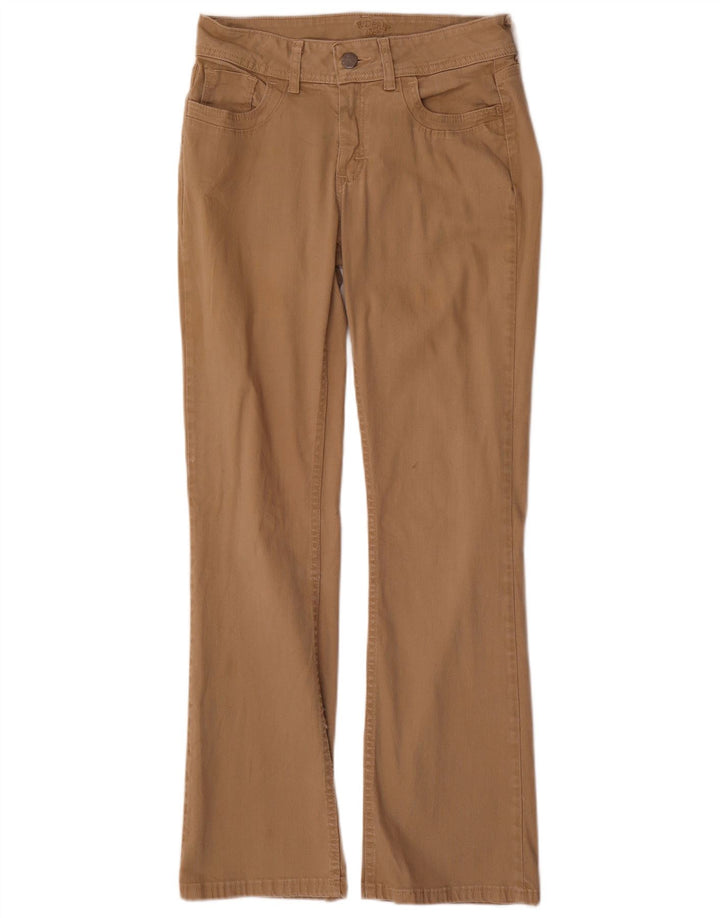 Lee Womens Riders Bootcut Casual Trousers US 6 Medium W30 L31 Beige Cotton