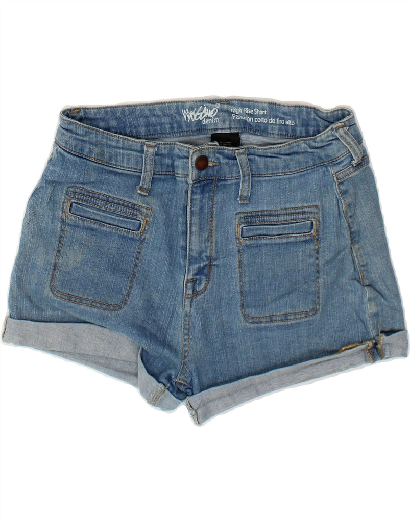 MOSSIMO Womens High Waist Denim Shorts US 12 Large W31 Blue Cotton Vintage Mossimo and Second-Hand Mossimo from Messina Hembry 