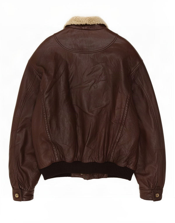 Conrad Womens Leather Jacket IT 48 XL Brown