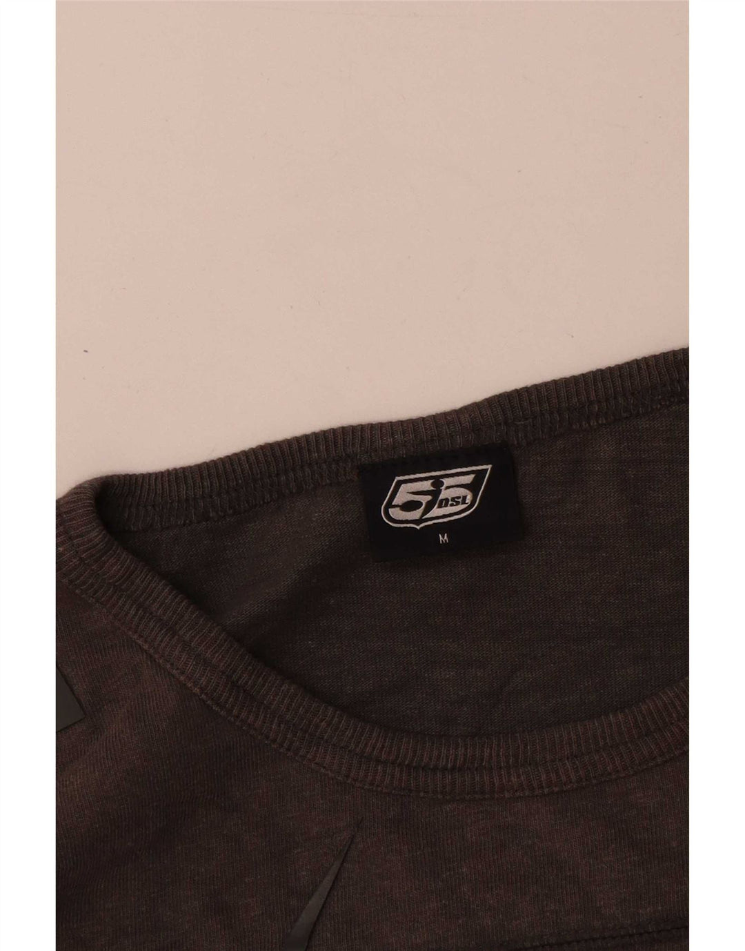 55DSL Mens Graphic Top Long Sleeve Medium Grey