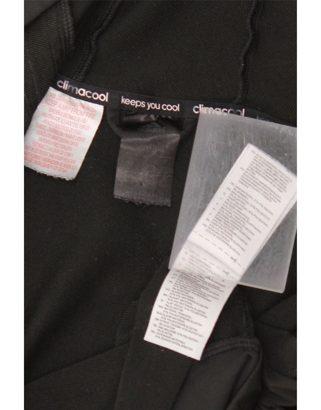 ADIDAS Girls Climacool Zip Hoodie Sweater 11-12 Years Black Polyester