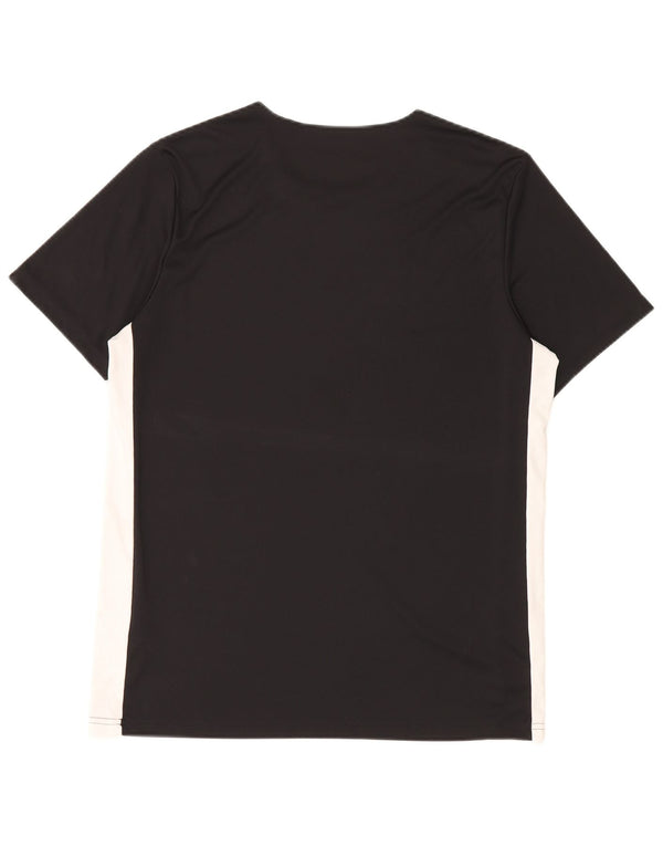 Adidas Mens Aeroready T-Shirt Top Large Black Colourblock Polyester