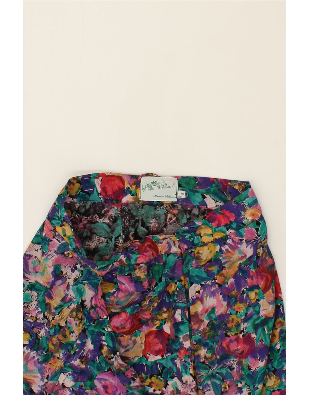 VINTAGE Womens A-Line Skirt UK 12 Medium W26  Multicoloured Floral Vintage Vintage and Second-Hand Vintage from Messina Hembry 
