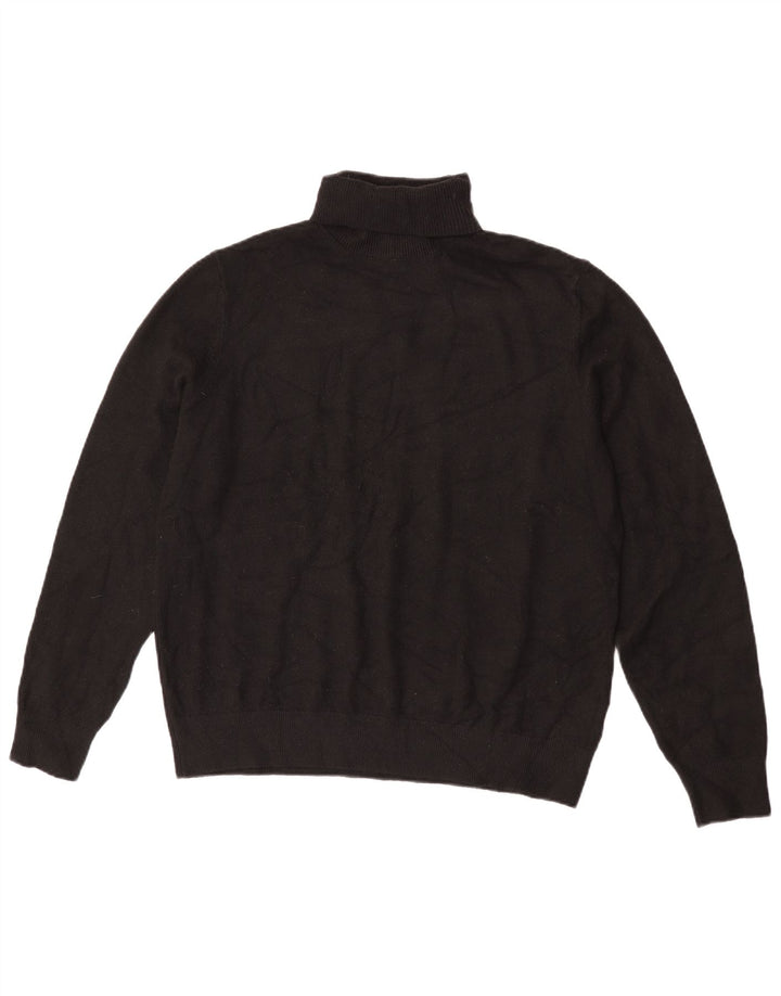 Marks & Spencer Womens Roll Neck Jumper Sweater UK 14 Medium Black