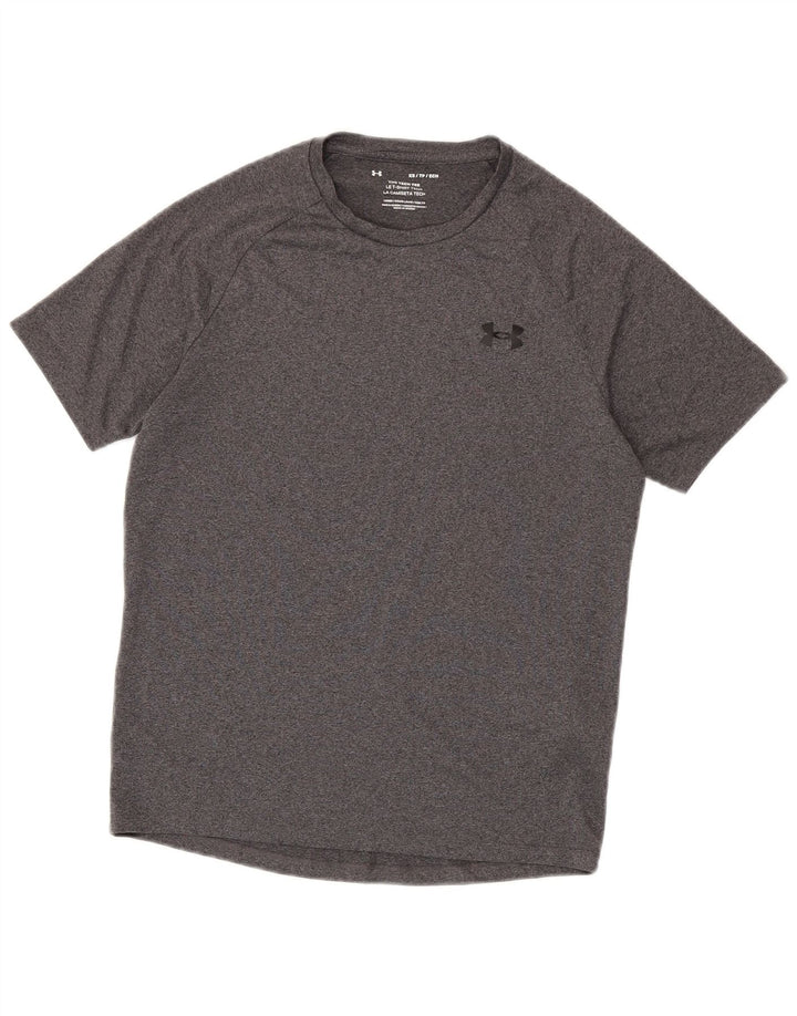 Under Armour Mens T-Shirt Top XS Grey Polyester