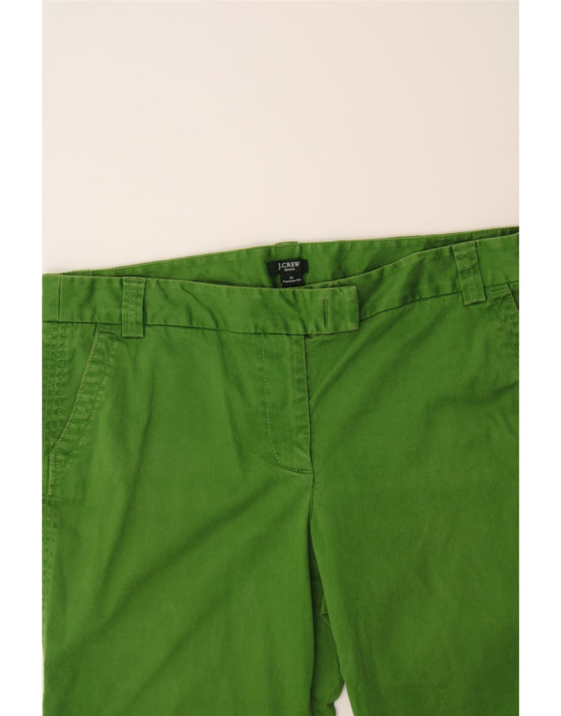 J. CREW Womens Favorite Fit Straight Capri Trousers US 14 XL W36 L20 Green Vintage J. Crew and Second-Hand J. Crew from Messina Hembry 