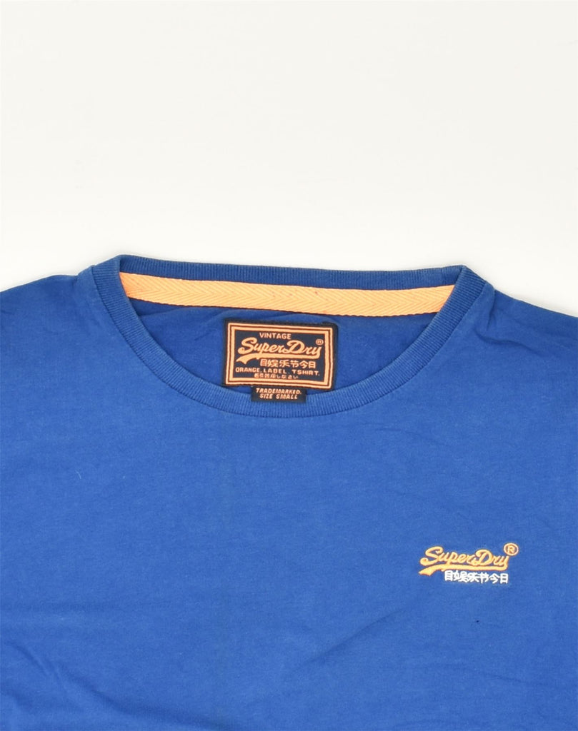 SUPERDRY Mens T-Shirt Top Small Blue Cotton | Vintage Superdry | Thrift | Second-Hand Superdry | Used Clothing | Messina Hembry 