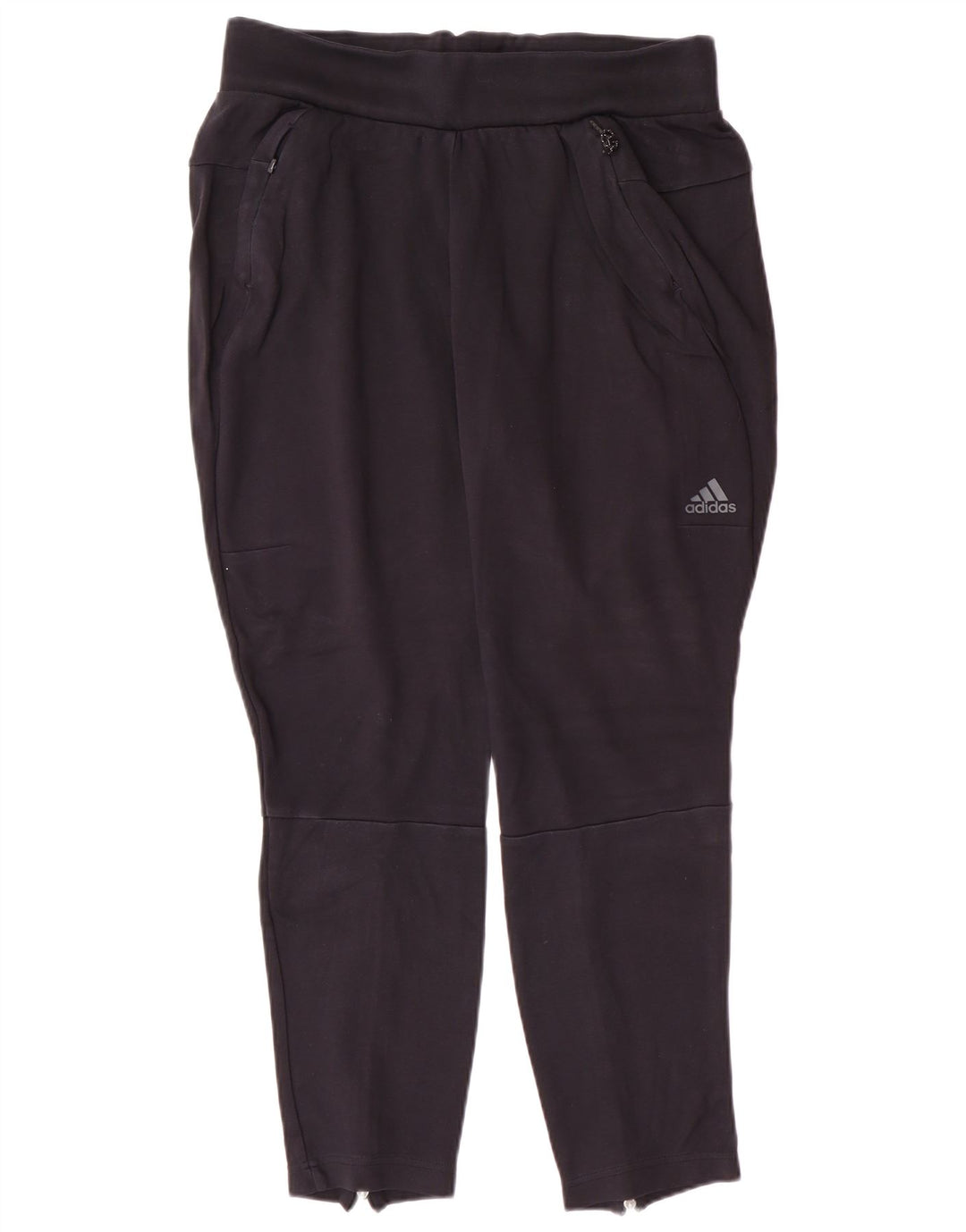 ADIDAS Womens Tracksuit Trousers UK 14 Medium  Navy Blue
