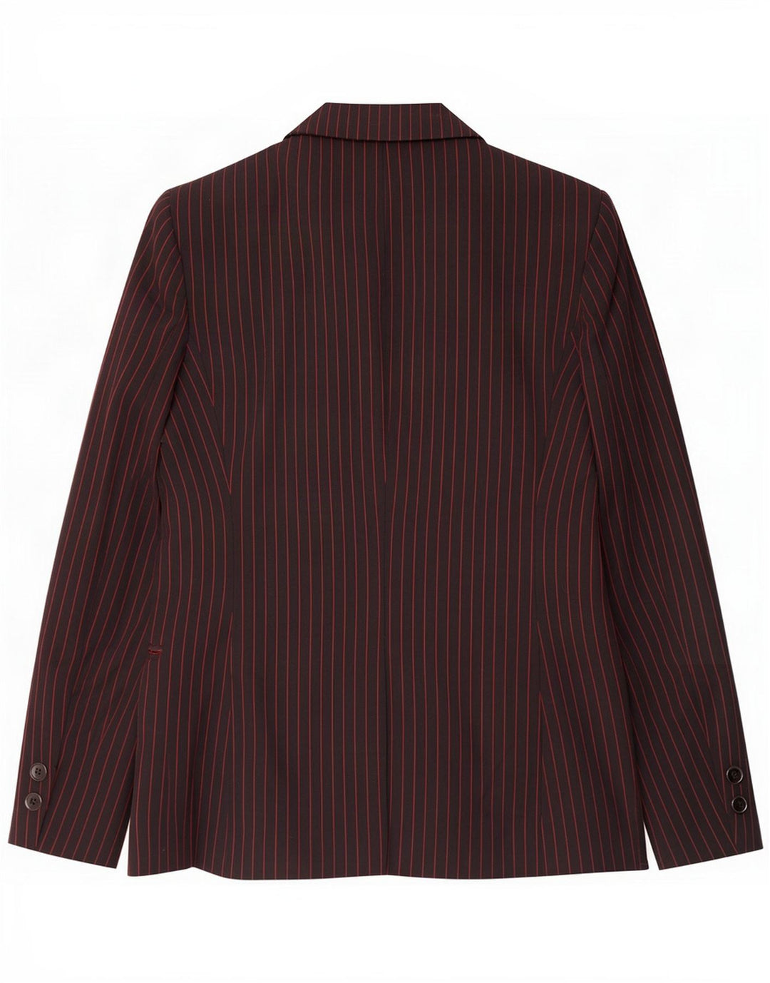 Liu Jo Womens 3 Button Blazer Jacket IT 44 Medium Black Pinstripe Viscose