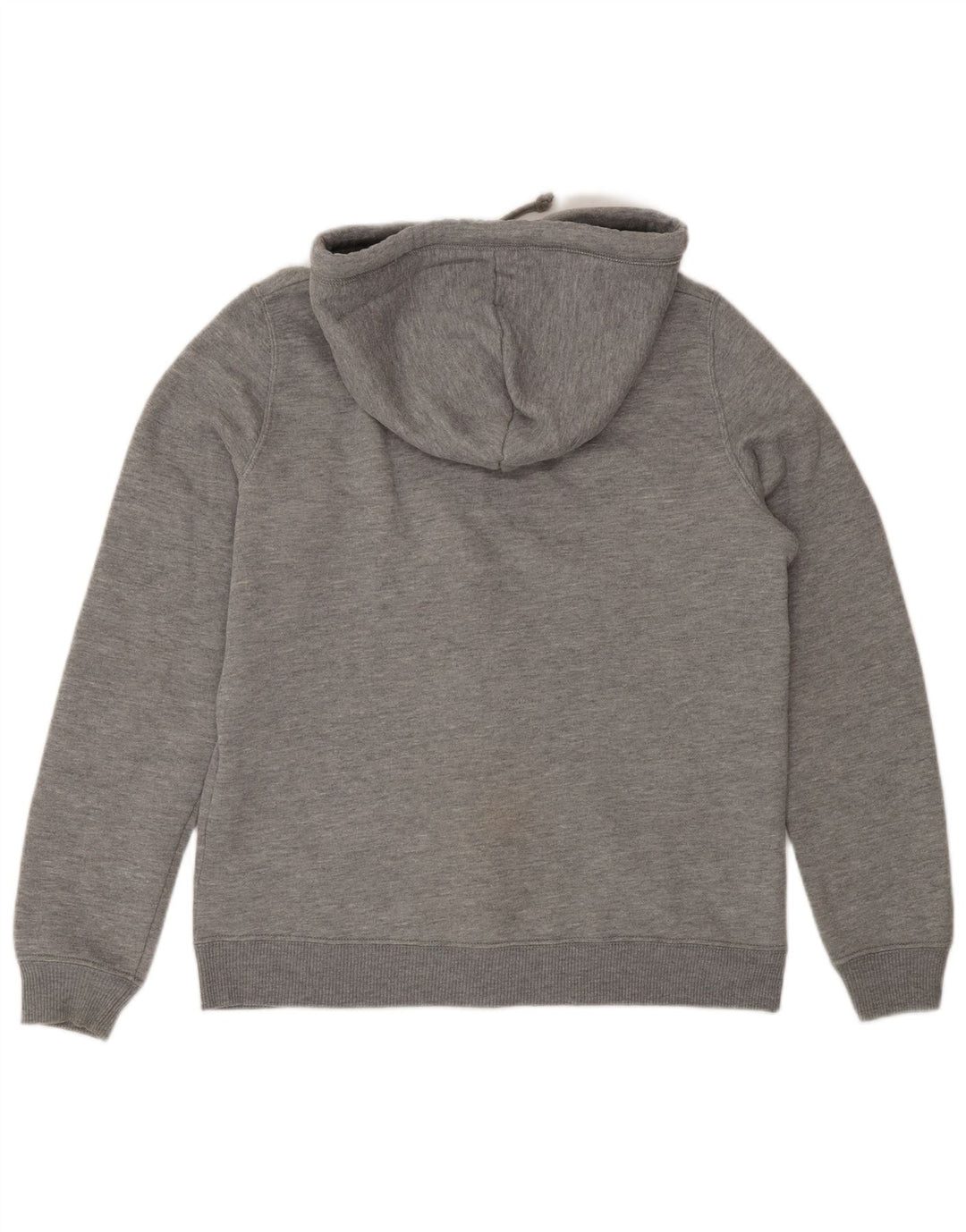 Hollister Mens Graphic Zip Hoodie Sweater Medium Grey Cotton