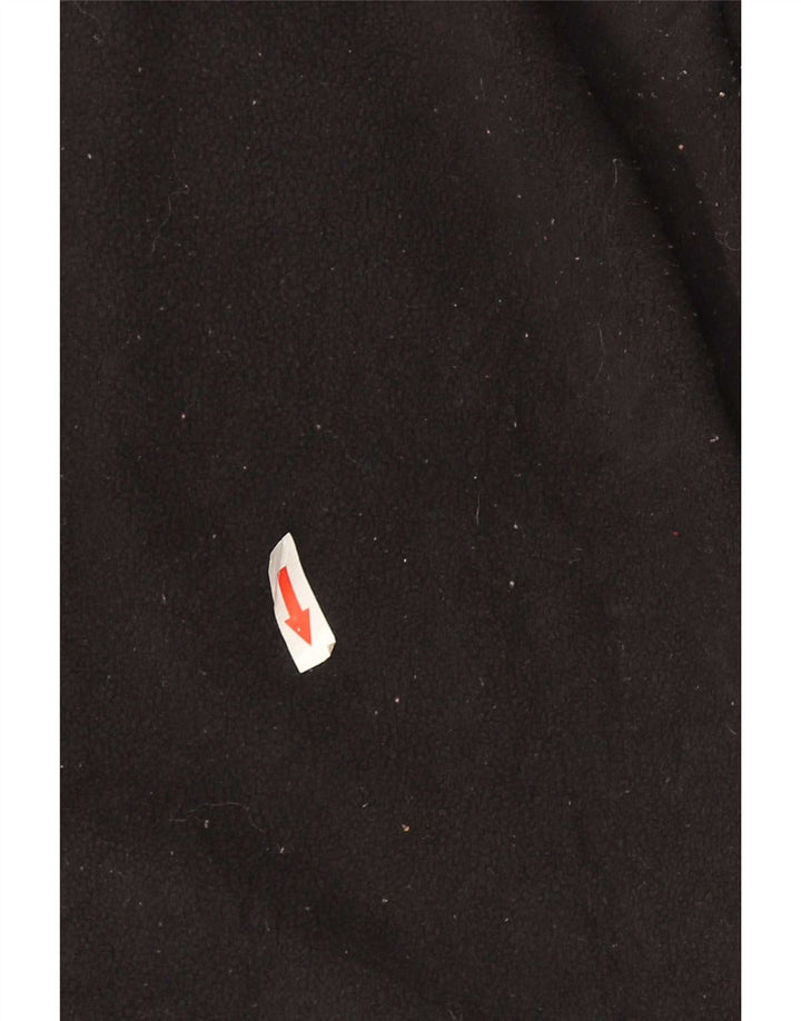 The North Face Womens Zip Neck Fleece Jumper UK 10 Small Black Polyester