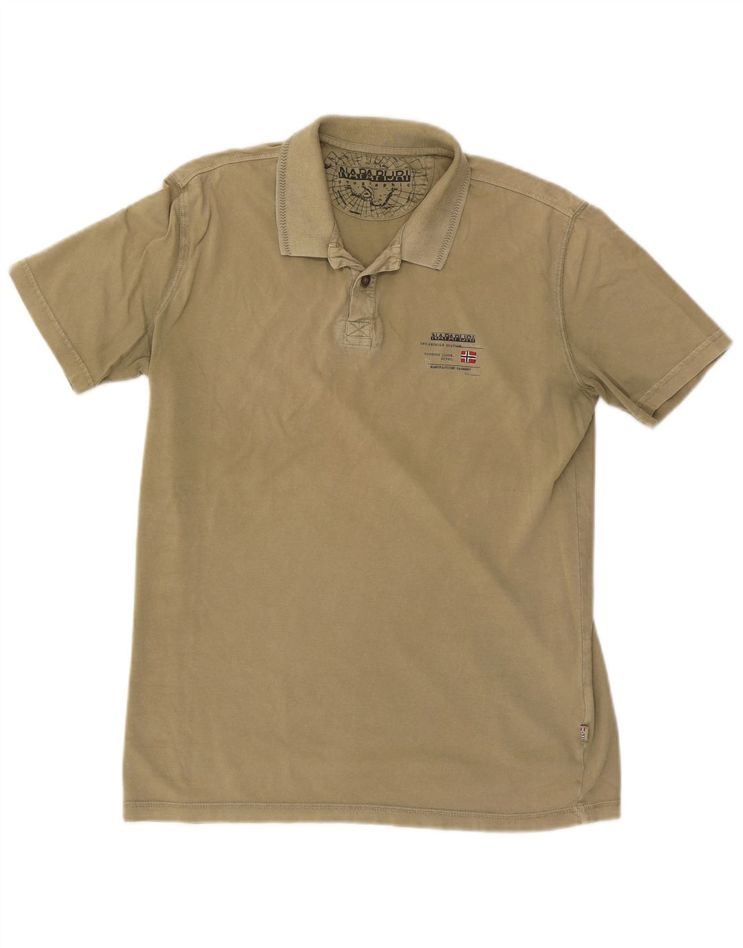 Napapijri Mens Polo Shirt Medium Green