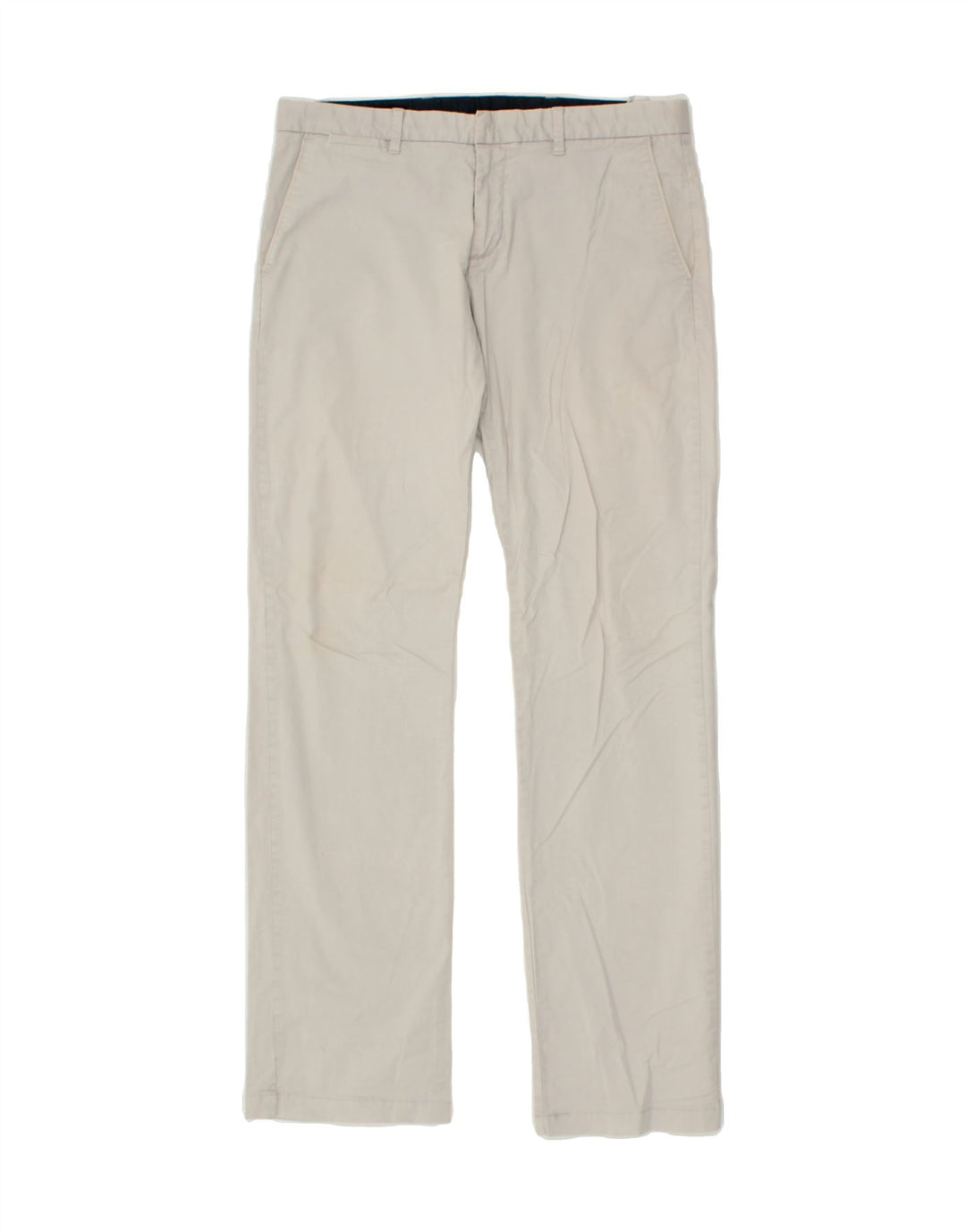 JULES Womens Straight Chino Trousers W34  L32 Grey Cotton Vintage Jules and Second-Hand Jules from Messina Hembry 