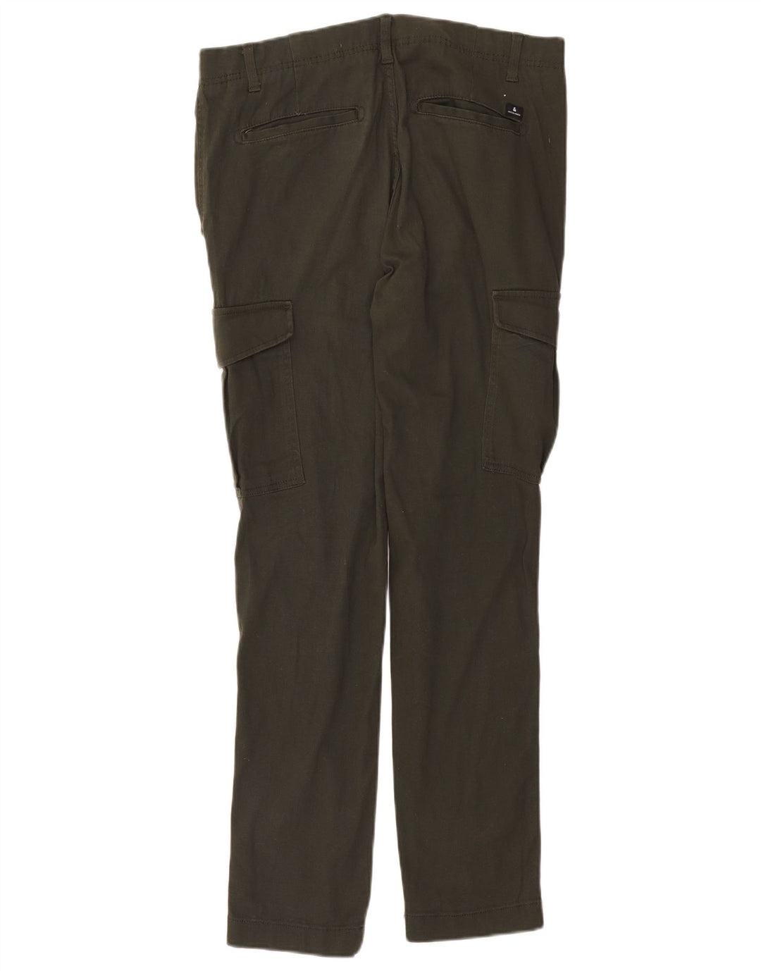 Jack & Jones Mens Slim Cargo Trousers W33 L32 Green Cotton