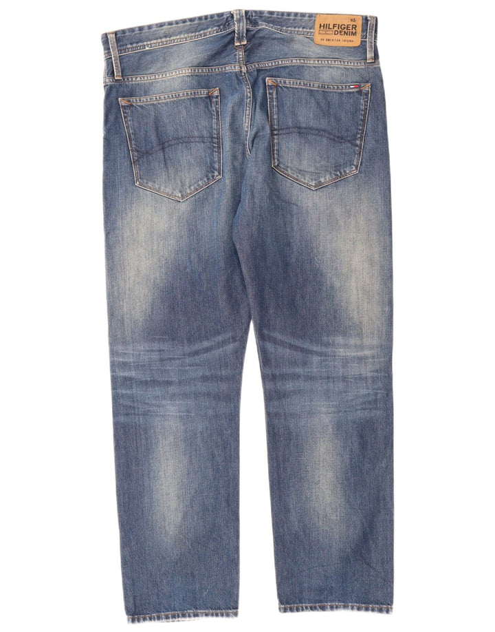Tommy Hilfiger Mens Straight Jeans W36 L30 Blue Cotton