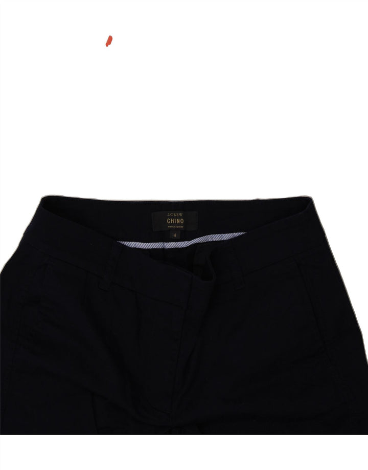 J. CREW Womens Chino Trousers US 4 Small W32  Navy Blue Cotton Vintage J. Crew and Second-Hand J. Crew from Messina Hembry 