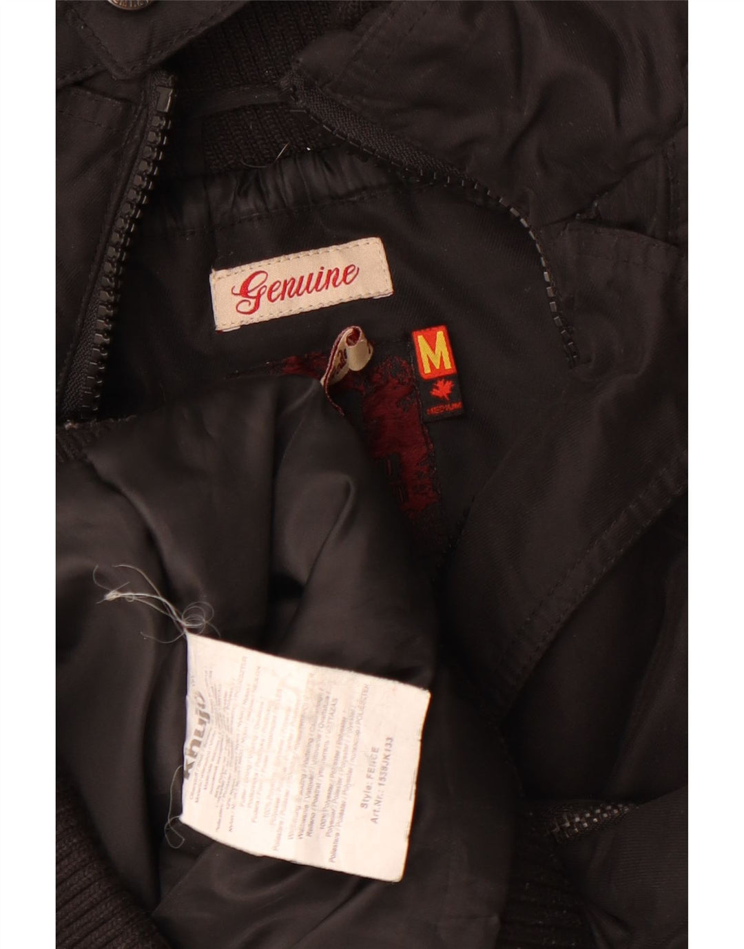 KHUJO Womens Hooded Bomber Jacket UK 14 Medium Black Polyester