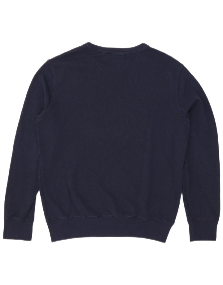 Polo Ralph Lauren Mens Sweatshirt Jumper Medium Navy Blue Cotton