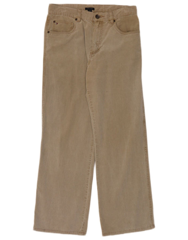Tommy Hilfiger Boys Corduroy Trousers 15-16 Years W30 L28 Beige Cotton