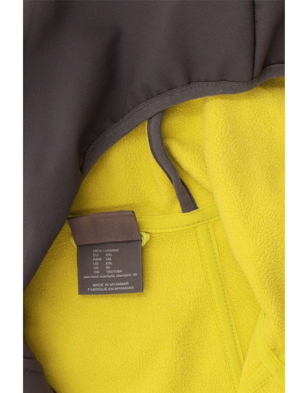 Jack Wolfskin Mens Hooded Windbreaker Jacket UK 48 2XL Grey Polyester