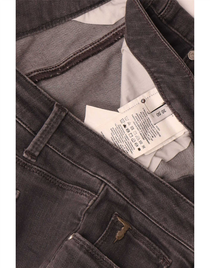 Trussardi Womens Straight Jeans W36 L29 Grey Cotton