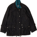 YESSICA Womens Rain Jacket UK 18 XL Black Nylon Vintage Yessica and Second-Hand Yessica from Messina Hembry 
