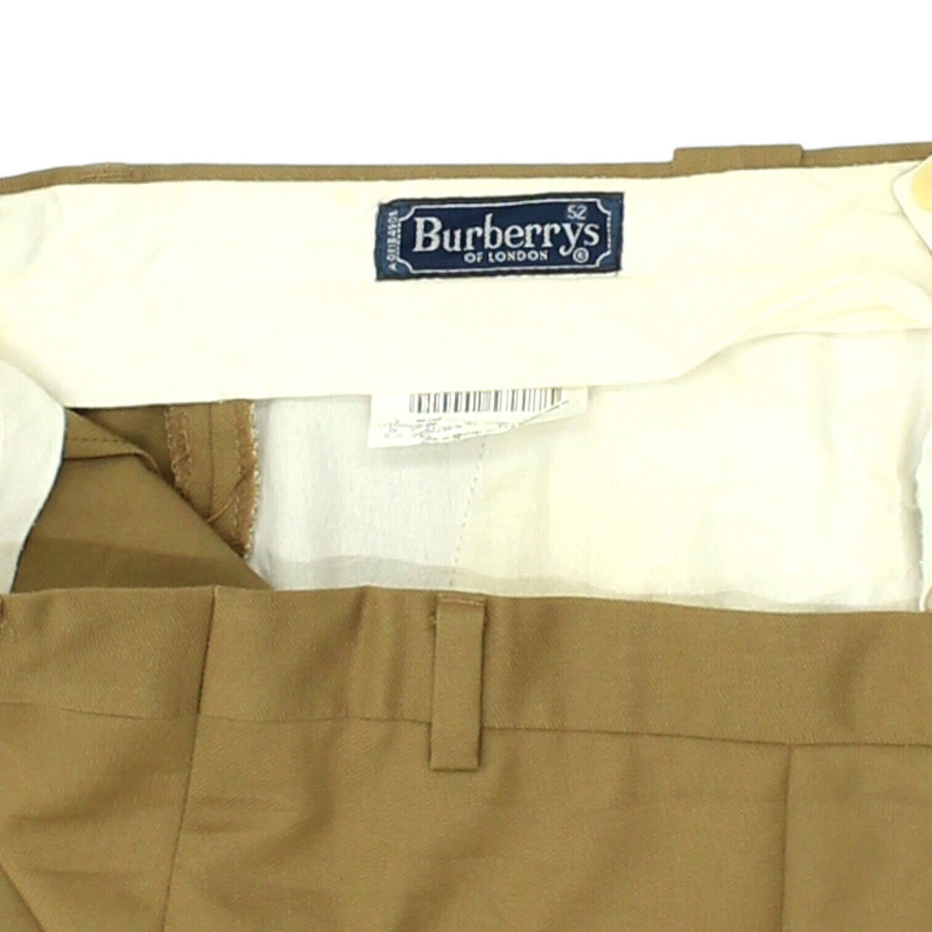 Burberrys Mens Camel Brown Chino Suit Trousers | Vintage Designer Dress Pants | Vintage Messina Hembry | Thrift | Second-Hand Messina Hembry | Used Clothing | Messina Hembry 