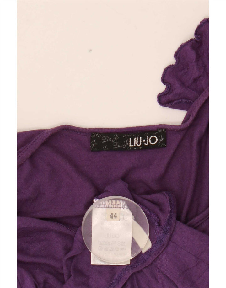 Liu Jo Womens Sleeveless Blouse Top IT 44 Medium Purple Modal