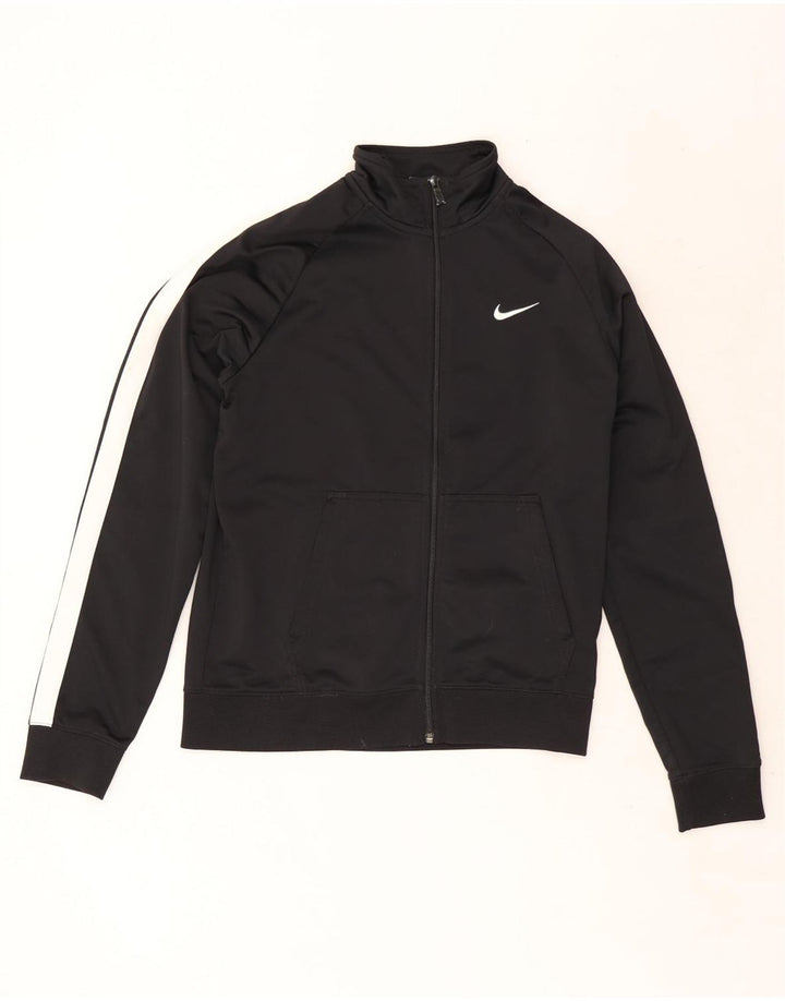 Nike Mens Tracksuit Top Jacket Medium Black Colourblock Polyester