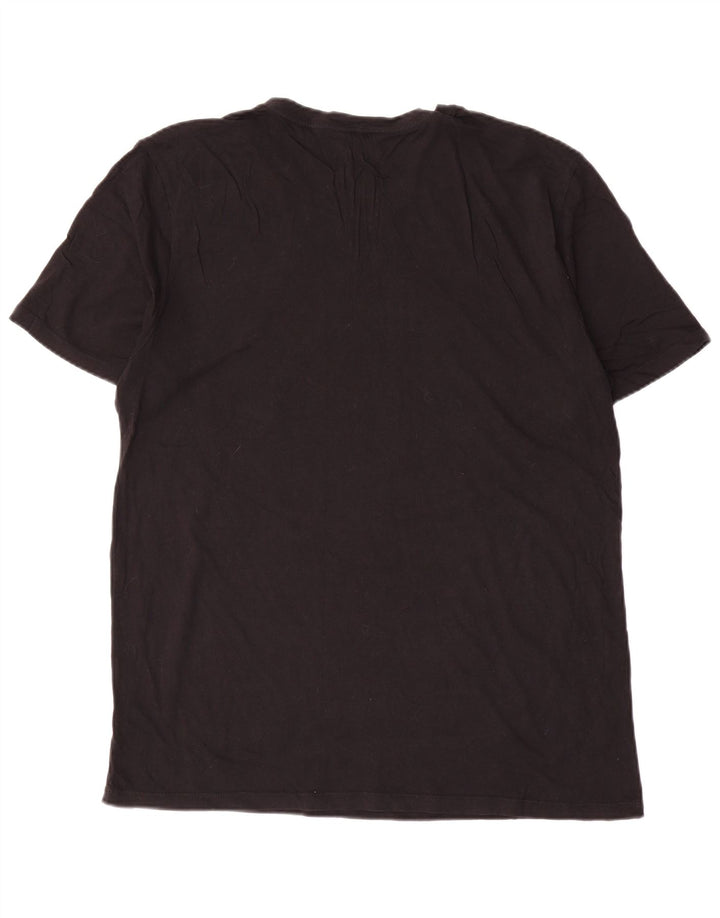 Hurley Mens Graphic T-Shirt Top Large Black