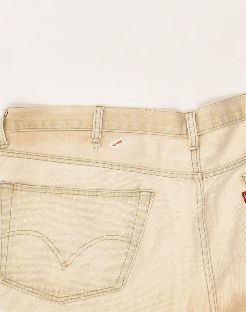 LEVI'S Mens 505 Straight Jeans W40 L32 Beige Cotton | Vintage Levi's | Thrift | Second-Hand Levi's | Used Clothing | Messina Hembry 