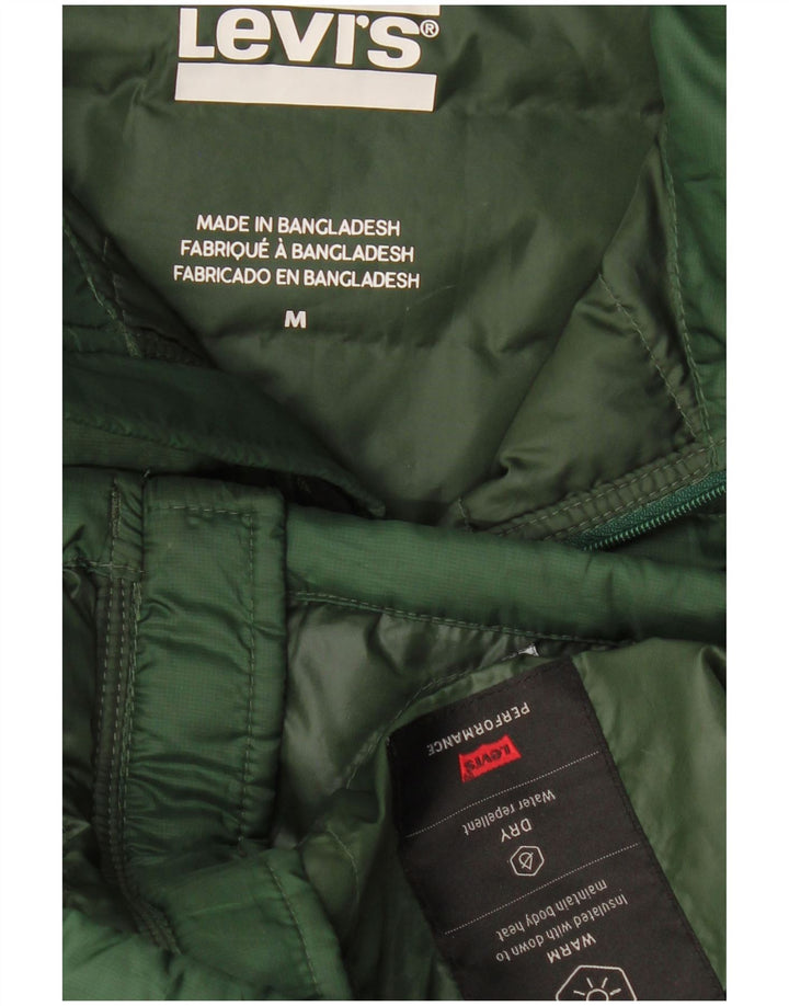 LEVI'S Mens Padded Jacket UK 38 Medium Green
